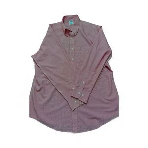 Men's Red Pattern Brooks Brothers Dress Shirt size‎ 17.25-4/5